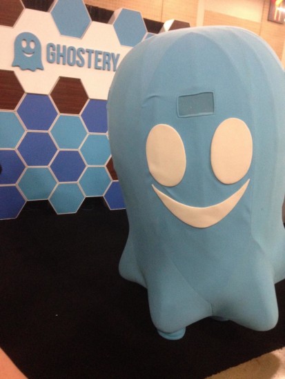 Nifty Ghostery booth with "real" ghost