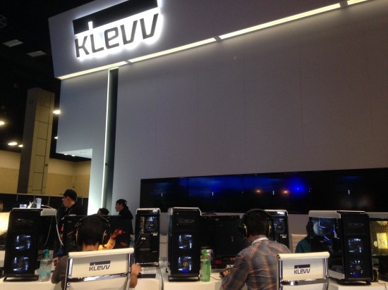 The sweet Klevv booth