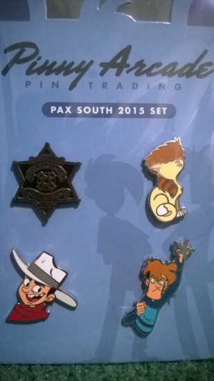 The PAX South 2015 pin set